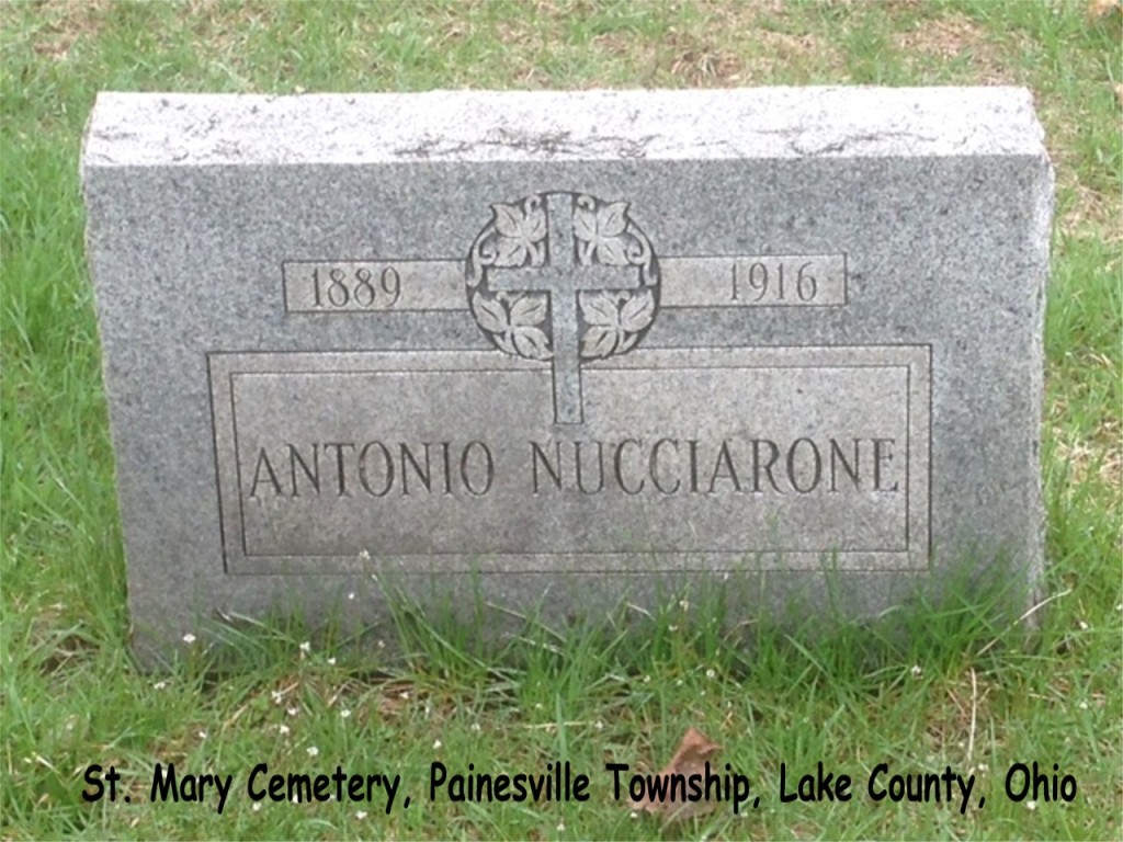 Nucciarone (Antonio) 1916 Tombstone