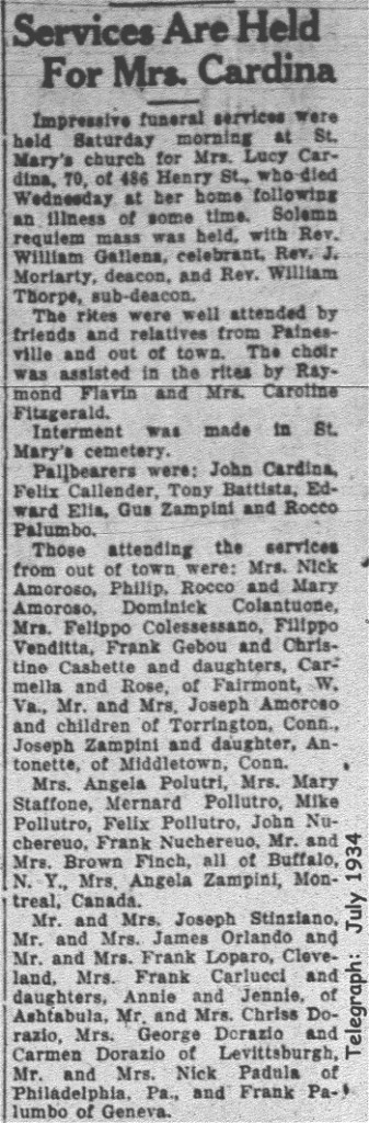 cardegna (lucia maria amorusso) 1934 obituary-rites-coverage