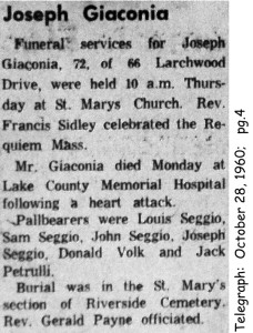 giaconia (giuseppe) 1960 obituary-rites