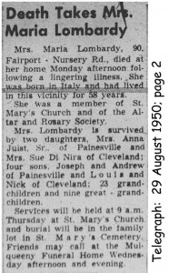 lombardi (maria giuseppe battitsa) 1950 obituary