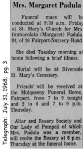 padula (domenica immacolata preziuso) 1968 obituary-rites