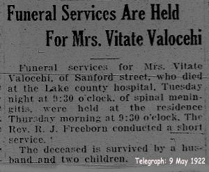 valocchi (antoinetta) 1922 obituary - rites