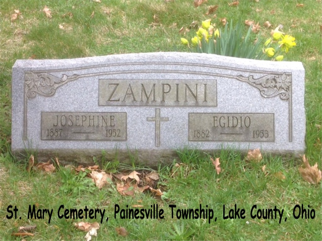 Zampini (Egidio & Maria Giuseppa DiIorio) Tombstone