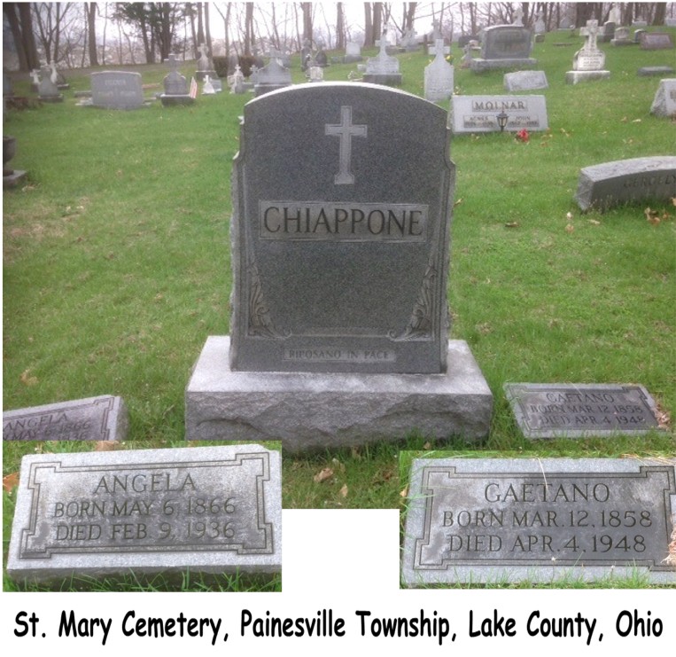Chiappone (Gaetano & Angelina Pecoraro) Tombstone
