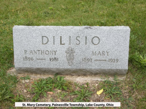 DeLisio (Pietrantonio and Maria Bucci) Tombstone