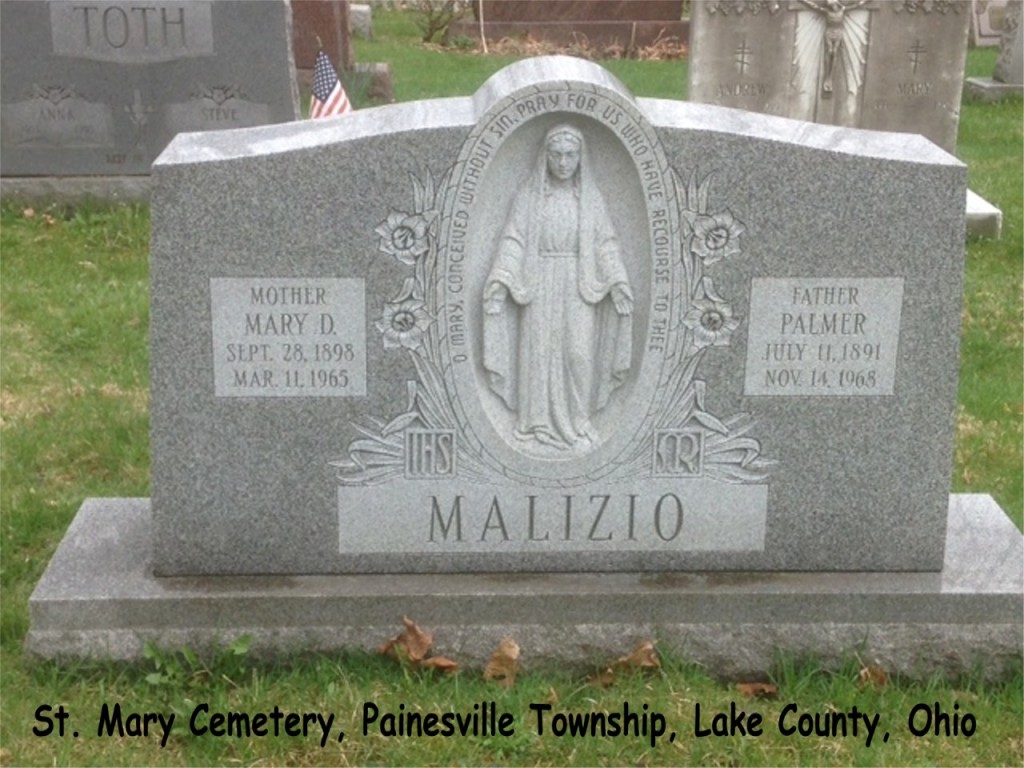 Malizio (Palmerino & Maria Donata DiIorio) Tombstone