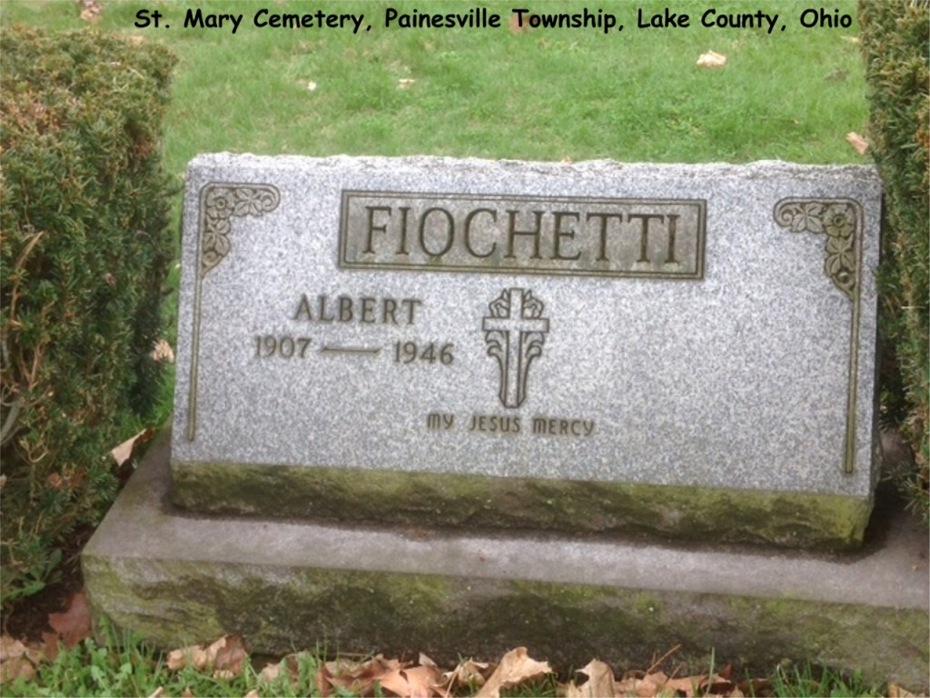 Fiochetti (Alberto) 1947 Tombstone